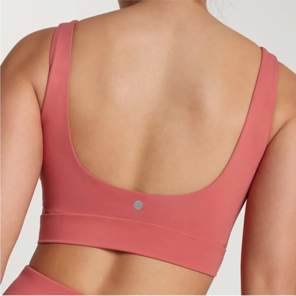 CALIA by Carrie Underwood Mauve Twist Front Sports Bra - Picture 7 of 8